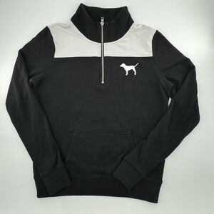 PINK Victoria’s Secret 1/4 Zip Sweatshirt with Kangaroo Pockets